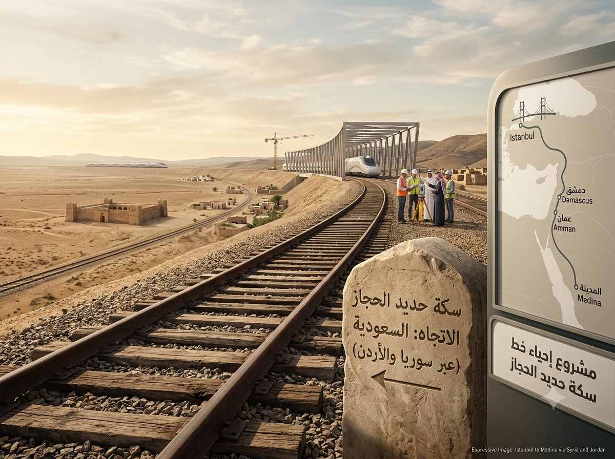 إحياء خط سكة حديد الحجاز نقله نوعيه لإقتاصد المشرق  العربي 